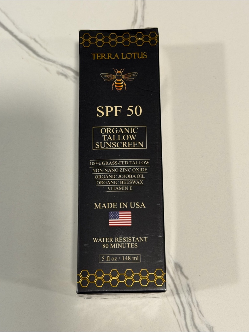 Terra Lotus Organic Tallow Sunscreen- SPF 50- Water Resistant